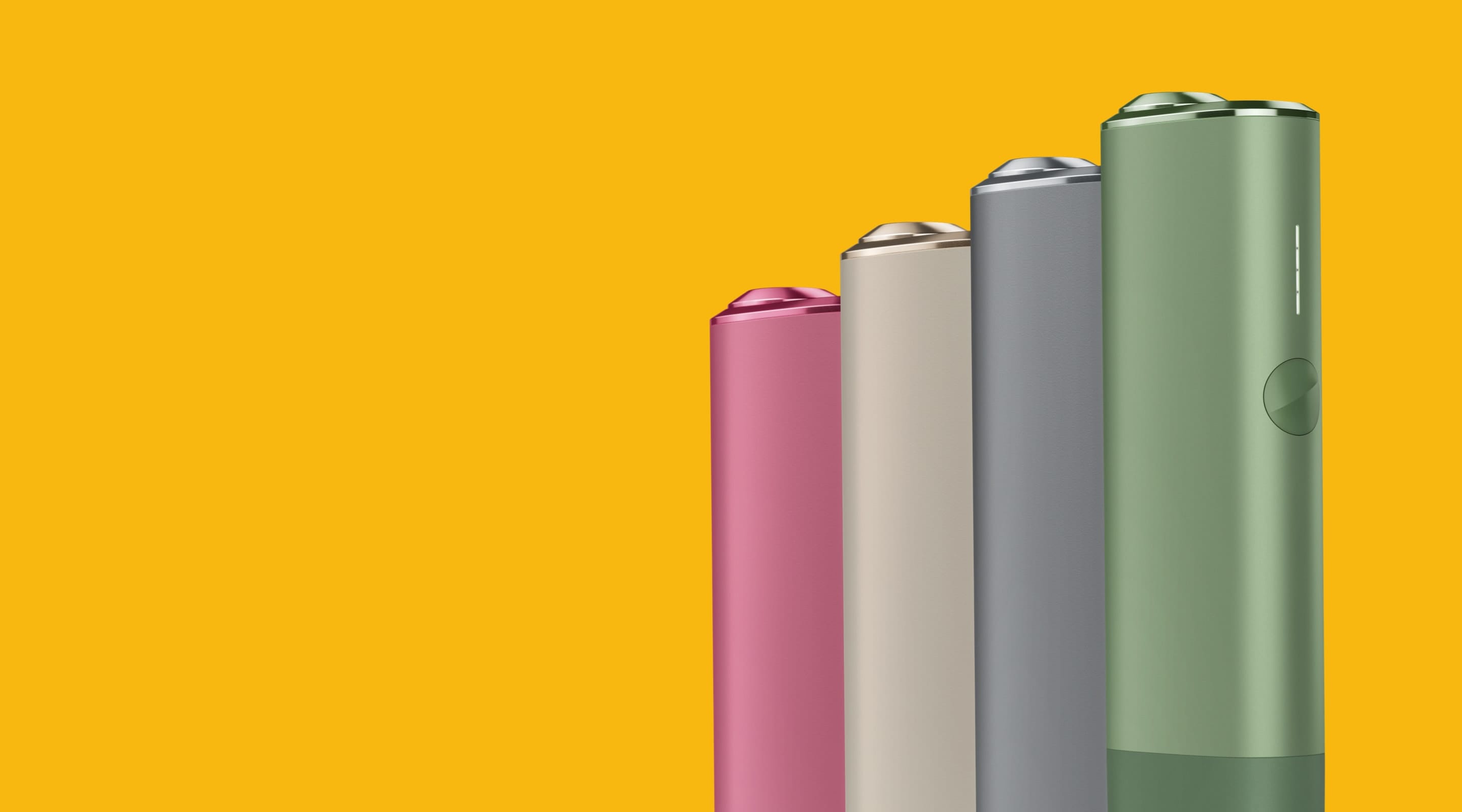 Устройство IQOS ILUMA ONE в разных цветах.